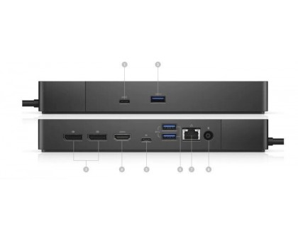 Док-станция (порт-репликатор) для ноутбука Dell Dock WD19S (210-AZBX), 130 Вт, черная