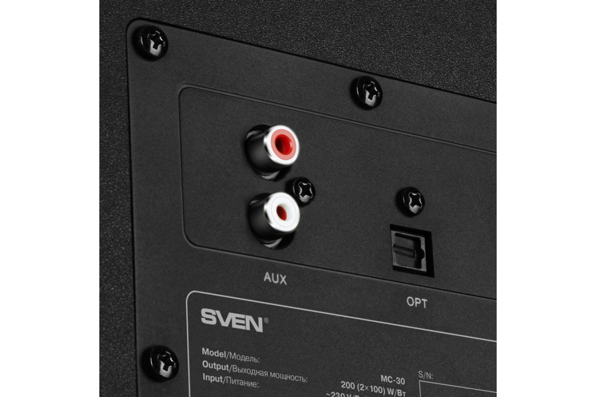 Колонки 2.0 SVEN MC-30 (200Вт Bluetooth, Optical, ду) (00460198) купить ...