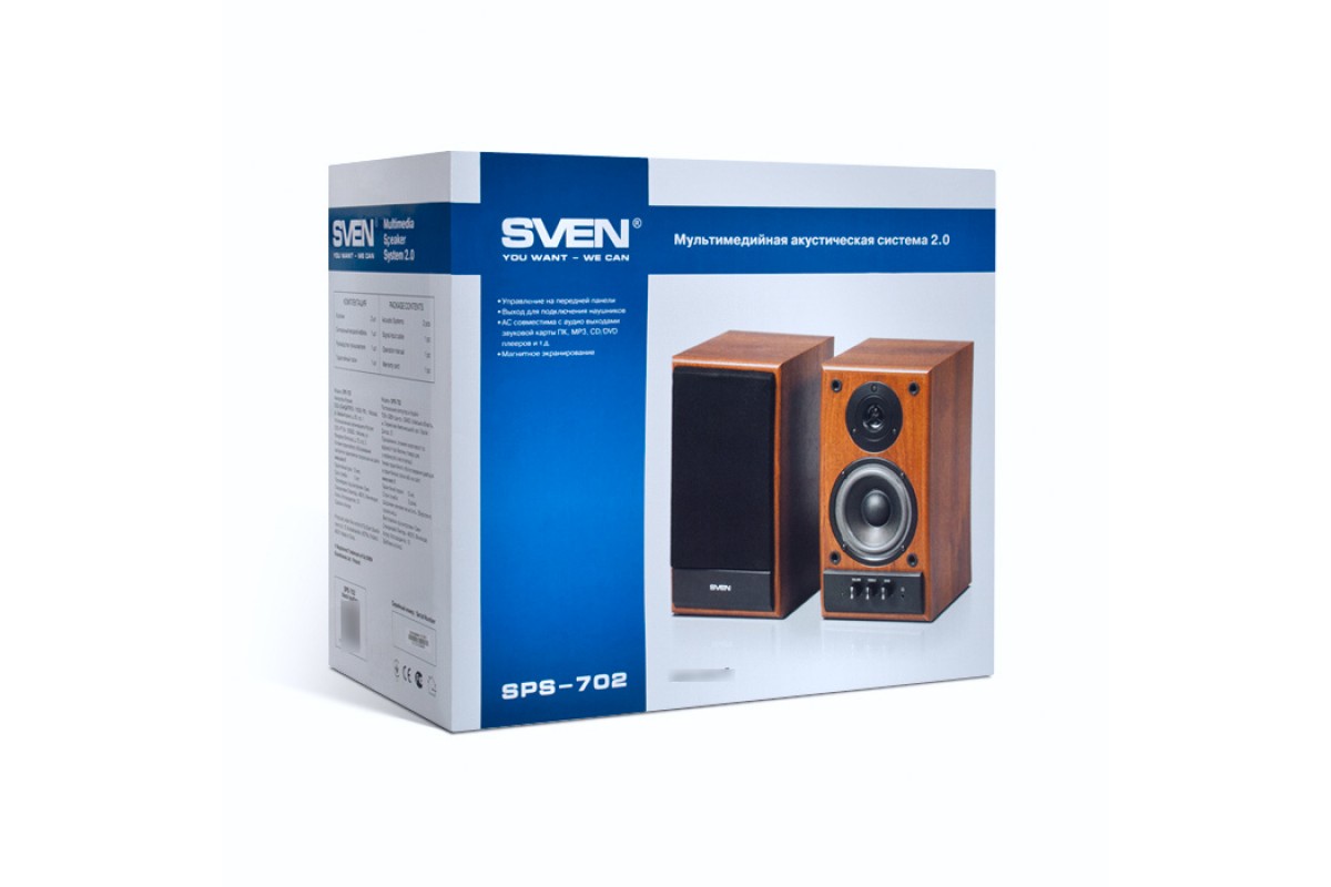 Колонки SVEN SPS-702 орех (00460171) купить в магазине SVEN Shop