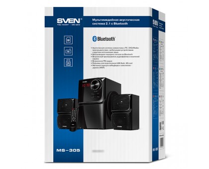 Колонки 2.1 SVEN MS-305 Bluetooth (USB, SD, FM)