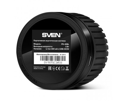 Колонка SVEN PS-40BL Black (bluetooth)