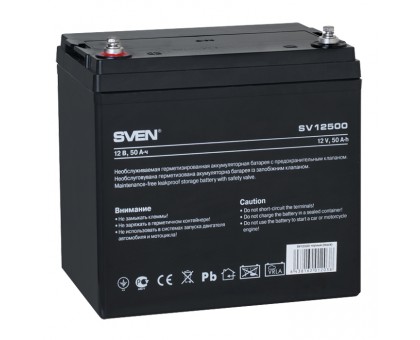 Аккумуляторная батарея SVEN SV12500 (12V 50Ah)