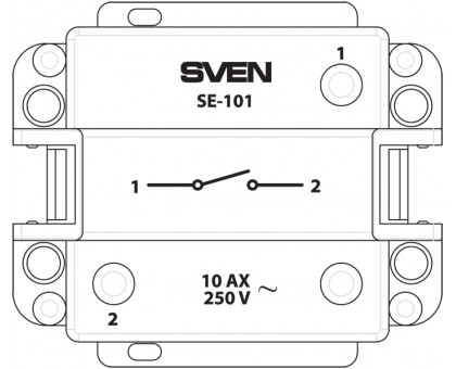 Выключатель SVEN SE-101 одинарный кремовый