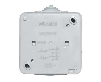 Вимикач SVEN SE-72018 подвійний прохідний (перемикач)