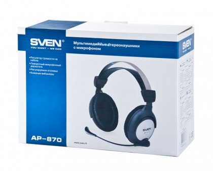 Наушники SVEN AP-870 с микрофоном