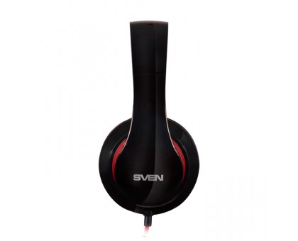 Наушники SVEN AP-940MV с микрофоном черно-красные 4pin + PC