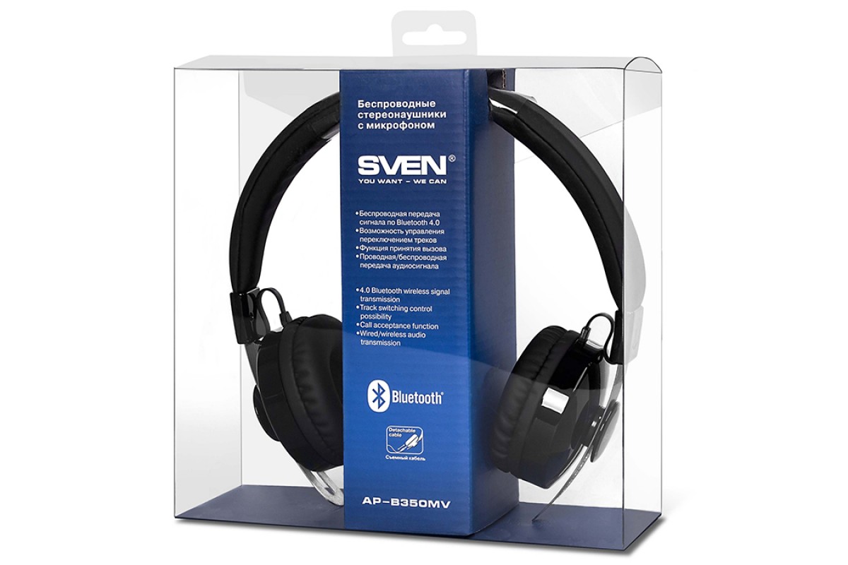 Наушники SVEN AP-B350MV (Bluetooth) с микрофоном купить в магазине SVEN ...