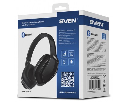 Наушники SVEN AP-B550MV (Bluetooth) с микрофоном