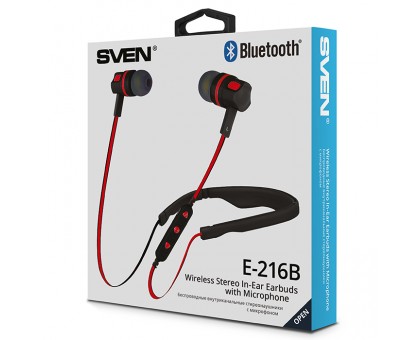 Наушники SVEN E-216B с микрофоном (Bluetooth)