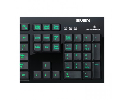 Клавиатура SVEN Comfort 7400 EL USB с подсветкой