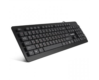 Клавиатура SVEN KB-E5700H (с 2 USB портами) черная