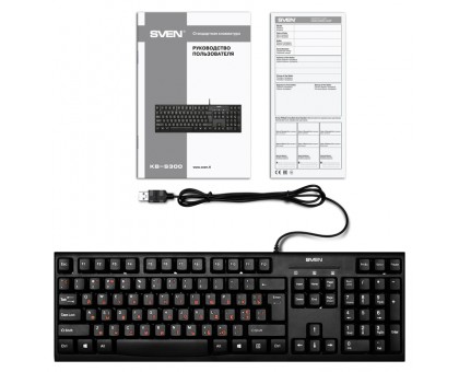 Клавіатура SVEN KB-S300 USB біла