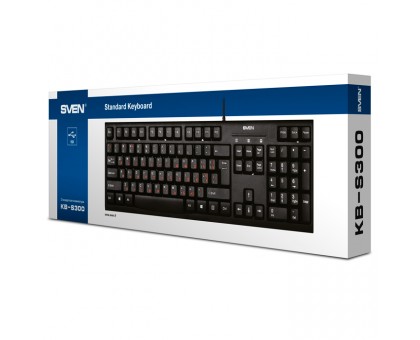 Клавиатура SVEN KB-S300 USB белая