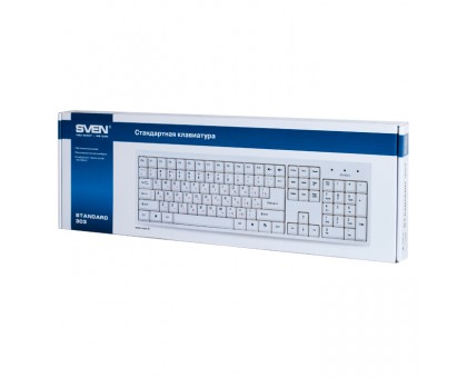 Клавиатура SVEN Standard 303 USB белая