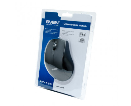 Мишка SVEN RX-180 USB чорна (УЦІНКА)