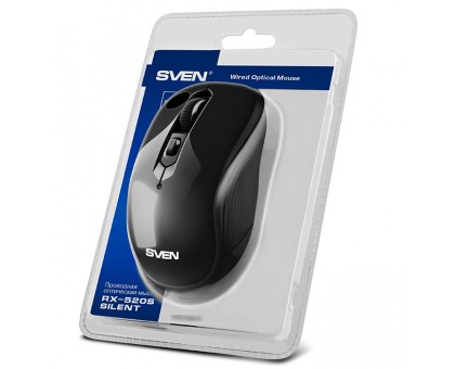 Мышка SVEN RX-520S бесшумная USB черная