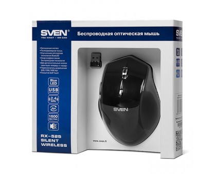 Мышка SVEN RX-525 Silent Wireless беспроводная