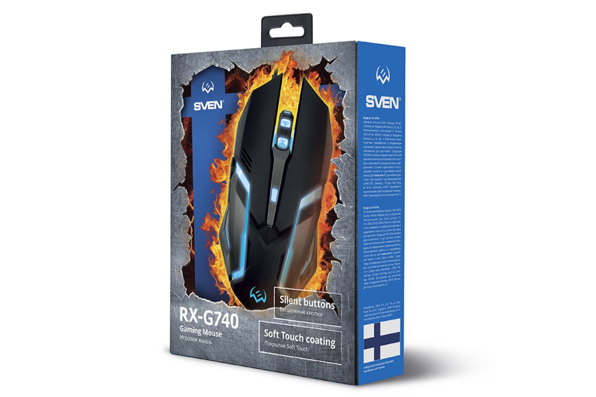 Мышка SVEN RX-G740 (00530095) игровая с подсветкой купить в магазине ...