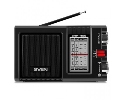 Портативний радіоприймач SVEN SRP-450 чорний