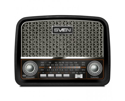 Портативний радіоприймач SVEN SRP-555 black-silver