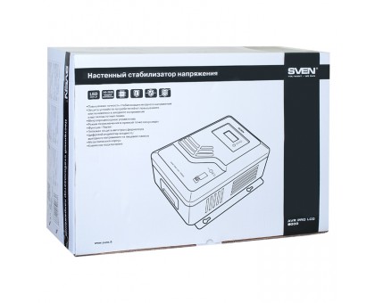 Стабилизатор напряжения SVEN AVR PRO-8000 LCD (УЦЕНКА)
