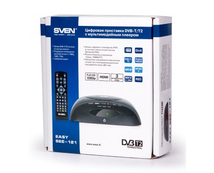 Цифровой тюнер DVB-T/T2 SVEN EASY SEE-121