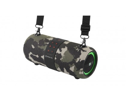 Колонка REAL-EL X-733 camo (24Вт, Bluetooth, USB, AUX, 3600мА*час)