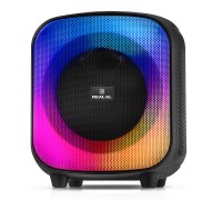 Колонка REAL-EL X-760 Black   (65Вт, Bluetooth, USB, microSD, AUX, Mic, RGB, TWS, 4000мА*ч)