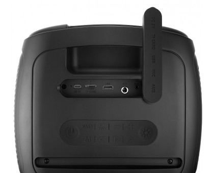 Колонка REAL-EL X-760 Black (65Вт, Bluetooth, USB, microSD, AUX, Mic, RGB, TWS, 4000мА*ч) Колонка REAL-EL X-760 Black (65Вт, Bluetooth, USB, microSD, AUX, Mic, RGB, TWS, 4000мА*ч)