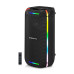 Колонка REAL-EL X-775 Black (80Вт, Bluetooth, USB, AUX, Mic караоке, RGB, TWS, 4500мА*год)