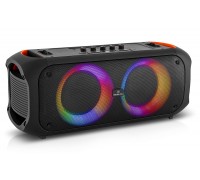 Колонка REAL-EL X-795 Black (70Вт, Bluetooth, AUX, USB, RGB, TWS, 2Mic караоке, 7000мА*ч)