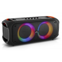 Колонка REAL-EL X-795 Black (70Вт, Bluetooth, AUX, USB, RGB, TWS, 2Mic караоке, 7000мА*ч)
