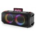 Колонка REAL-EL X-795 Black (70Вт, Bluetooth, AUX, USB, RGB, TWS, 2Mic караоке, 7000мА*ч)