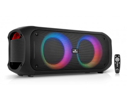 Колонка REAL-EL X-795 Black (70Вт, Bluetooth, AUX, USB, RGB, TWS, 2Mic караоке, 7000мА*ч) Колонка REAL-EL X-795 Black (70Вт, Bluetooth, AUX, USB, RGB, TWS, 2Mic караоке, 7000мА*ч)