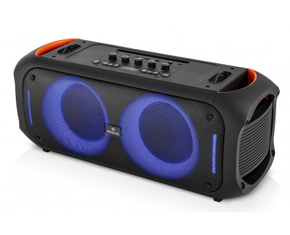 Колонка REAL-EL X-795 Black (70Вт, Bluetooth, AUX, USB, RGB, TWS, 2Mic караоке, 7000мА*ч) Колонка REAL-EL X-795 Black (70Вт, Bluetooth, AUX, USB, RGB, TWS, 2Mic караоке, 7000мА*ч)