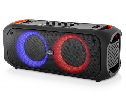Колонка REAL-EL X-795 Black (70Вт, Bluetooth, AUX, USB, RGB, TWS, 2Mic караоке, 7000мА*ч) Колонка REAL-EL X-795 Black (70Вт, Bluetooth, AUX, USB, RGB, TWS, 2Mic караоке, 7000мА*ч)