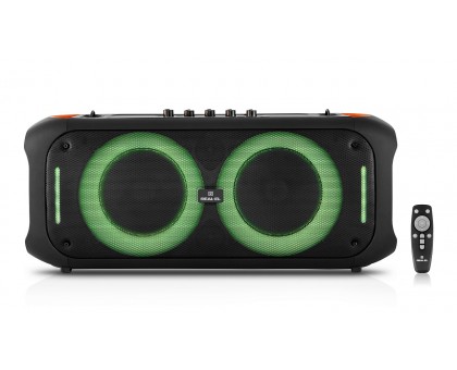 Колонка REAL-EL X-795 Black (70Вт, Bluetooth, AUX, USB, RGB, TWS, 2Mic караоке, 7000мА*ч) Колонка REAL-EL X-795 Black (70Вт, Bluetooth, AUX, USB, RGB, TWS, 2Mic караоке, 7000мА*ч)