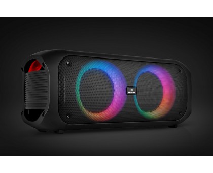Колонка REAL-EL X-795 Black (70Вт, Bluetooth, AUX, USB, RGB, TWS, 2Mic караоке, 7000мА*ч) Колонка REAL-EL X-795 Black (70Вт, Bluetooth, AUX, USB, RGB, TWS, 2Mic караоке, 7000мА*ч)
