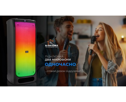 Колонка REAL-EL X-797 Black (90Вт, Bluetooth, USB, RGB, TWS, караоке, 8000 мА*год) Колонка REAL-EL X-797 Black (90Вт, Bluetooth, USB, RGB, TWS, караоке, 8000 мА*год)