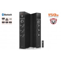 Колонки 2.0 REAL-EL S-2070 black УЦІНКА (150W, Bluetooth, USB ﬂash, FM, Karaoke, Opt, coax, ДК)