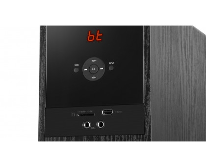 Колонки 2.0 REAL-EL S-2070 black (150W, Bluetooth, USB ﬂash, FM, Karaoke, Opt, coax, ДУ)