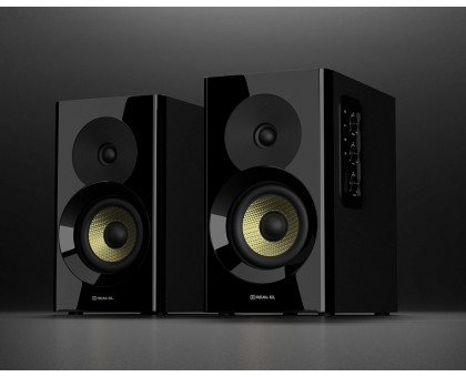 Колонки 2.0 REAL-EL S-470 black (60 Вт, Bluetooth / USB / Optical / Aux (Line-in) / HDMI) Колонки 2.0 REAL-EL S-470 black (60 Вт, Bluetooth / USB / Optical / Aux (Line-in) / HDMI)