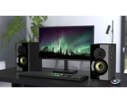 Колонки 2.0 REAL-EL S-470 black (60 Вт, Bluetooth / USB / Optical / Aux (Line-in) / HDMI) Колонки 2.0 REAL-EL S-470 black (60 Вт, Bluetooth / USB / Optical / Aux (Line-in) / HDMI)