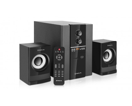 Колонки 2.1 REAL-EL M-355 (44Вт, Bluetooth, FM, USB/SD, ПДУ) Колонки 2.1 REAL-EL M-355 (44Вт, Bluetooth, FM, USB/SD, ПДУ)