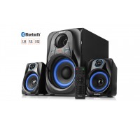 Колонки 2.1 REAL-EL M-380 black (32Вт, Bluetooth, USB, SD, FM, ДУ) 