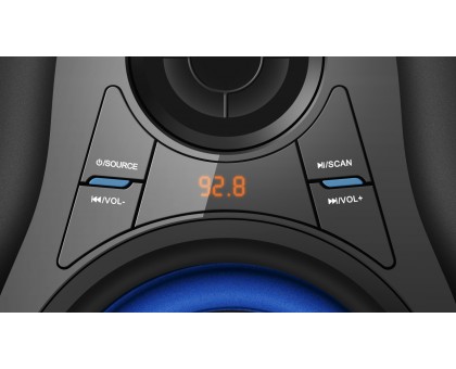 Колонки 2.1 REAL-EL M-380 black (32Вт, Bluetooth, USB, SD, FM, ДУ) УЦІНКА