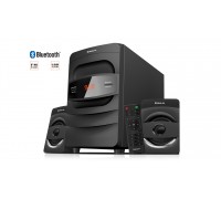 Колонки 2.1 REAL-EL M-390 black (32Вт, Bluetooth, USB, FM, ДУ) 