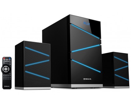 Колонки 2.1 REAL-EL M-410 УЦЕНКА (58Вт, Bluetooth, USB, SD, FM, ДУ) Колонки 2.1 REAL-EL M-410 УЦЕНКА (58Вт, Bluetooth, USB, SD, FM, ДУ)