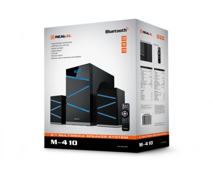 Колонки 2.1 REAL-EL M-410 УЦЕНКА (58Вт, Bluetooth, USB, SD, FM, ДУ) Колонки 2.1 REAL-EL M-410 УЦЕНКА (58Вт, Bluetooth, USB, SD, FM, ДУ)