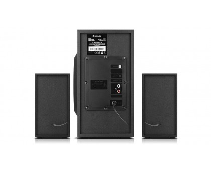 Колонки 2.1 REAL-EL M-590 black (60Вт, Bluetooth, USB, SD, FM, ДУ) УЦЕНКА